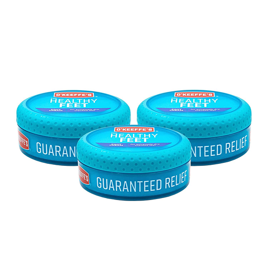 O'Keeffe's K0320001-3 Healthy Feet Foot Cream in Jar (3 Pack), 3.2 oz