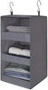 GRANNY SAYS 3-Shelf Hanging Closet Organizer, Collapsible Closet Hanging Shelves, Nursery Hanging Organizer, Black, 28.9" H X 12.2" W X 12.2" D, 1-Pack