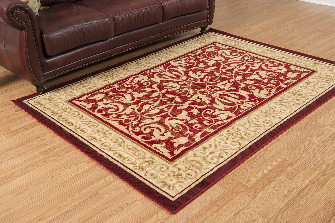 United Weavers of America Dallas Baroness Rug, 2 x 3', Plum