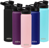 MIRA 24 oz Stainless Steel Water Bottle - Hydro Vacuum Insulated Metal Thermos Flask Keeps Cold for 24 Hours, Hot for 12 Hours - BPA-Free Spout Lid Cap - Taffy Pink