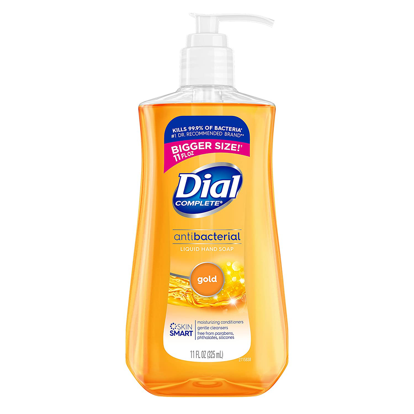 Dial Antibacterial liquid hand soap, gold, 11 ounce (Pack of 4), 4 Count