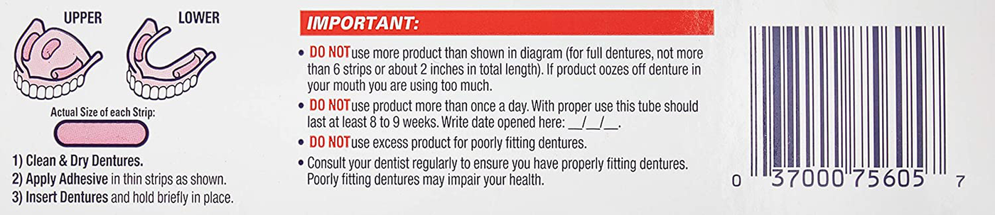 Fixodent Ultra Max Hold Dental Adhesive, 2.2 oz