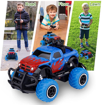 Toys for 3 4 5 6 7 Year Old Boys, Remote Control Car Toys for Kids RC Trucks Toy for Boys Age 3 4 5 6, 1/43 Scale RC Car Toys for 3-7 Year Old Kids, Toddler Toys Birthday Gift for 3-5 Year Old Boys