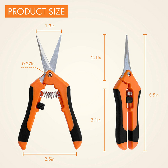 2 Pack 6.5'' Hand Pruning Shears