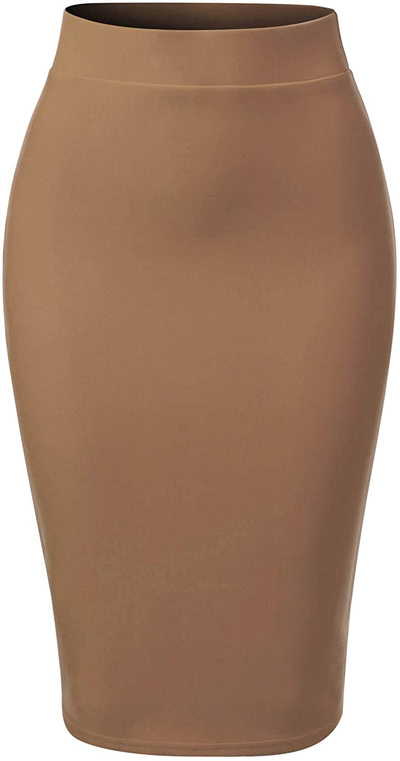 MixMatchy Women's Casual Classic Bodycon Pencil Skirt