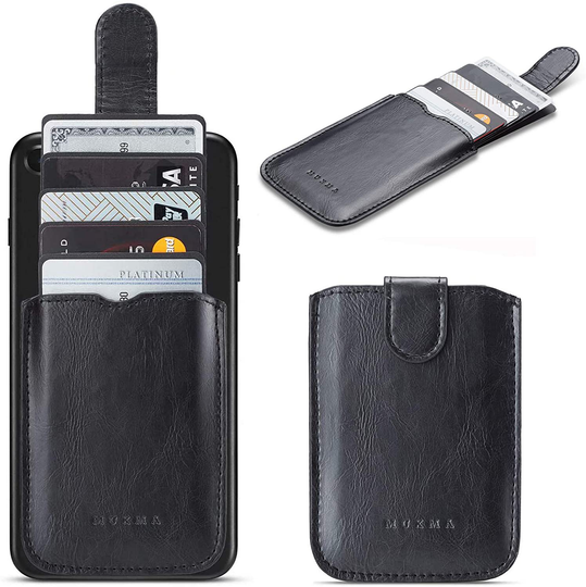 RFID Blocking Phone Card Holder Stick-On Hold up to 5 Cards