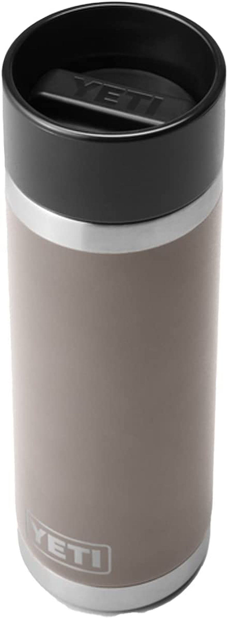YETI Rambler 18 oz Bottle, Stainless Steel, Vacuum Insulated, with Hot Shot Cap, Sharptail Taupe
