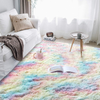 Soft Fluffy Rainbow Area Rugs for Living Room,Plush Shaggy Nursery Rug Furry Throw Carpets for Kids Bedroom Fuzzy Rugs Indoor Home Decorate Mat…