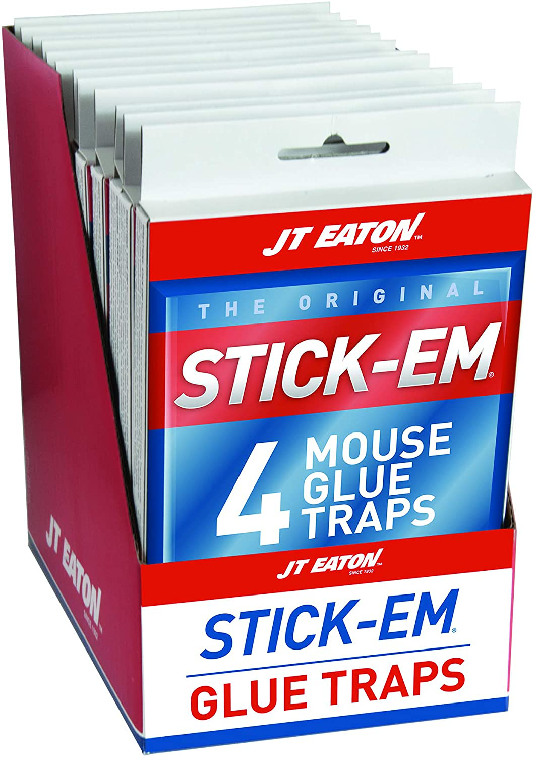 JT Eaton 133N Stick Em Glue Mouse Trap, set of 4