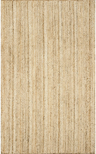 nuLOOM Rigo Hand Woven Farmhouse Jute Runner Rug, 2' 6" x 8', Natural