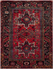 Safavieh Vintage Hamadan Collection VTH211A Oriental Traditional Persian Non-Shedding Stain Resistant Living Room Bedroom Area Rug, 3' x 3' Square, Red / Multi