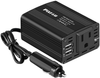 150W Power Inverter 12V DC to 110V AC Car Plug Adapter Outlet Converter with 3.1A Dual USB AC