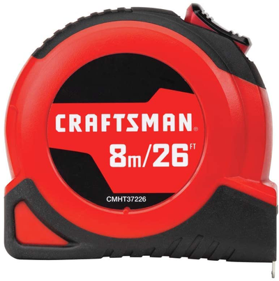 CRAFTSMAN Tape Measure, Self-Lock, 25-Foot (CMHT37225S)