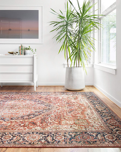 Loloi II Layla LAY-08 Red Traditional Accent Rug 3'-6" x 5'-6"