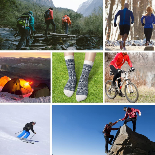 Pack of 5 Women's Thick & Soft Wool Socks 