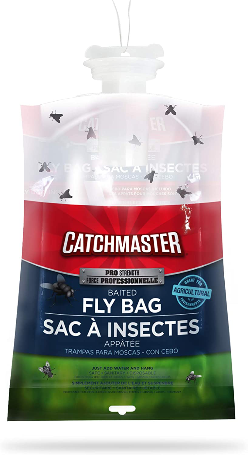 Catchmaster X-Large Outdoor Disposable Fly Bag Trap - Bulk Pack of 4 Fly Bags