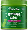 Omega 3 Alaskan Fish Oil Chew Treats for Dogs with AlaskOmega for EPA & DHA Fatty Acids, Itch Free Skin, Hip & Joint Support + Heart & Brain Health