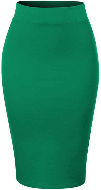 MixMatchy Women's Casual Classic Bodycon Pencil Skirt