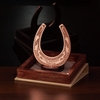 Copper 7 Year Anniversary Wedding Gift for Couple - 7 Years of Marriage Lucky Horseshoe, Copper 7th Wedding Anniversary for Men with Gift Box (7 and Forever)