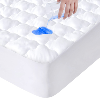 SPRINGSPIRIT Mattress Protector Twin Size, Quilted Fitted Waterproof Twin Mattress Pad Cover with Ultra Soft & Aborsbent Surface, Mattress Topper Stain Protection Deep Pocket Strethes up to 18" Depth