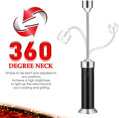 5 Pack Grill Barbecue Adjustable LED Lights with Magnetic Base