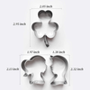 3 Pcs Creative Cookie Cutters Baking Set, Shamrock boy girl shapes Biscuit Stainless Steel Cutters Molds for Kitchen Baking Cakes Biscuits Sandwiches