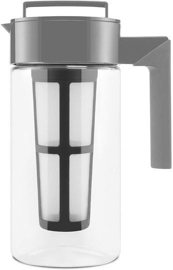 Takeya Patented Deluxe Cold Brew Coffee Maker, One Quart, White