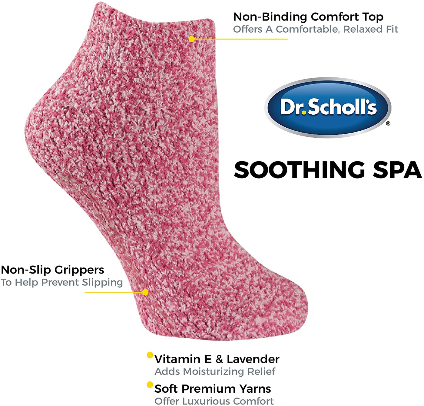 Dr. Scholl's womens Spa Socks (2pk)