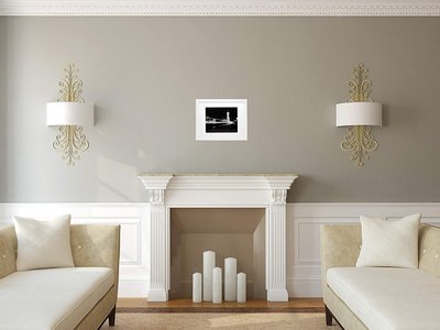 11x14 White Picture Frame with Both 8x10 and 8.5x11 Mats - Wide Molding - Includes Both Attached Hanging Hardware and Desktop Easel - Frames and Mat Display Pictures Documents Certificates
