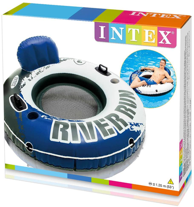 Intex River Run I Sport Lounge, Inflatable Water Float, 53" Diameter