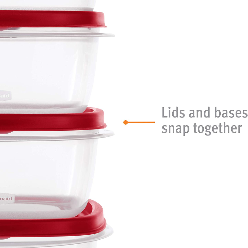 Rubbermaid Easy Find Vented Lids Food Storage Containers