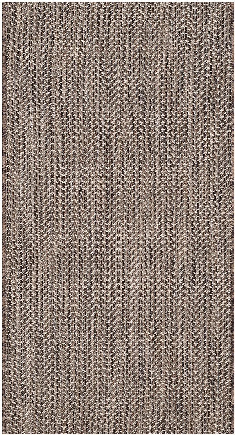 Safavieh Courtyard Collection CY8022 Indoor/ Outdoor Non-Shedding Stain Resistant Patio Backyard Accent Rug, 2' x 3'7", Brown / Beige