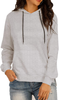 HIOINIEIY Womens Casual Long Sleeve Hoodies Loose Drawstring Pullover Cowl Neck Sweatshirt Tops Kangaroo Pocket