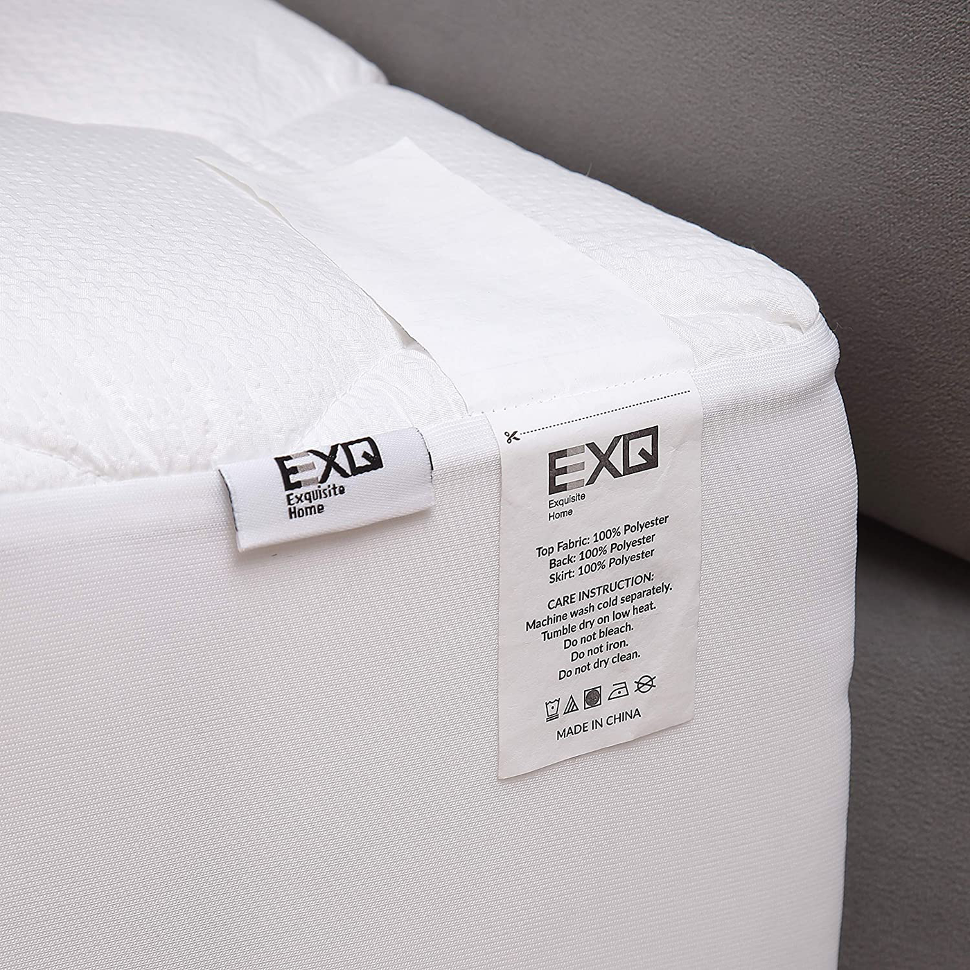 EXQ Home Mattress Cover Full Size Bed (54x75 inches) Quilted Mattress Pad Protector Soft Full Size Mattress Pad Fitted Sheet Stretch Up to 18” Deep Pocket (Breathable)