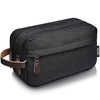 WANDF Toiletry Bag for Men Small Nylon Dopp Kit Lightweight Travel Shaving Bag for Kids and Women (black)