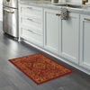 Maples Rugs Georgina Traditional Kitchen Non Skid Accent Area Rug [Made in USA], Navy Blue/Green, 1'8 x 2'10