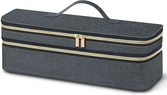 Travel Case for Revlon One Step Hair Dryer & Styler Volumizer, Blow Dryer Brush, Double-Layer Travel Storage Carrying Bag Compatible with Hot Tools Hot Air Brush & Styling Tools Accessories(Case Only)