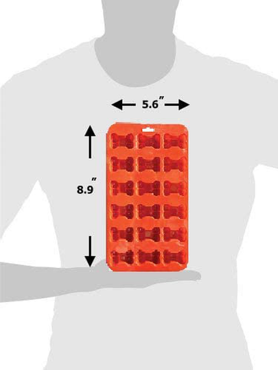 2 Pack Combo Silicone Molds Trays with Puppy Mini Dog Paw and Mini Bone Shape, Homemade Dog Treats, Baking Chocolate Candy, Oven Microwave Freezer Safe