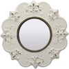 Stonebriar White Hanging Wall Mirror, 8"