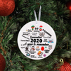 Christmas Ornaments Xmas Tree Decorations Ceramics Crafts Hanging Ornaments a Year to Remember