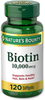 Biotin by Nature's Bounty, Vitamin Supplement, Supports Metabolism for Energy and Healthy Hair, Skin, and Nails, 10000 mcg, 120 Rapid Release Softgels