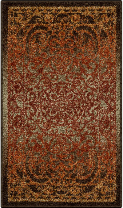 Maples Rugs Pelham Vintage Kitchen Rugs Non Skid Washable Accent Area Carpet [Made in USA], 1'8 x 2'10, Rustique