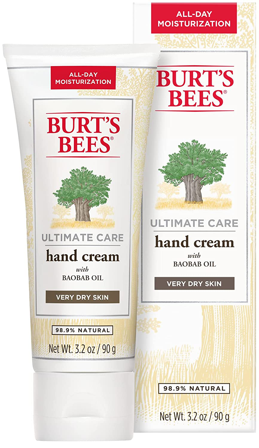 Body Lotion, Burt's Bees Moisturizer for Dry Skin, Unscented Skin Care, with Shea Butter & Babob Oil, 6 Ounce (Pack of 3) (Packaging May Vary)