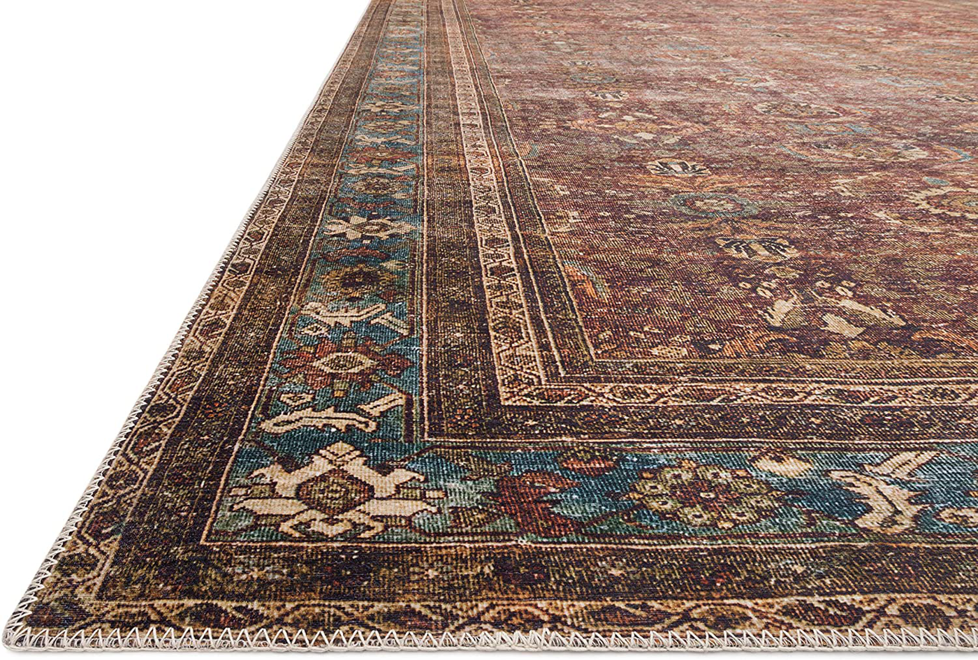 Loloi II Layla LAY-10 Marine Traditional Runner Rug 2'-6" x 7'-6"