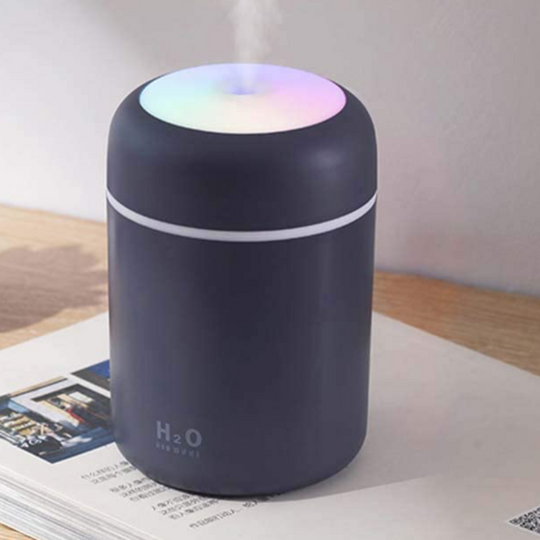 300ml Cool Mist Humidifier With Multicolor LED Night Light And 2 Mist Modes 