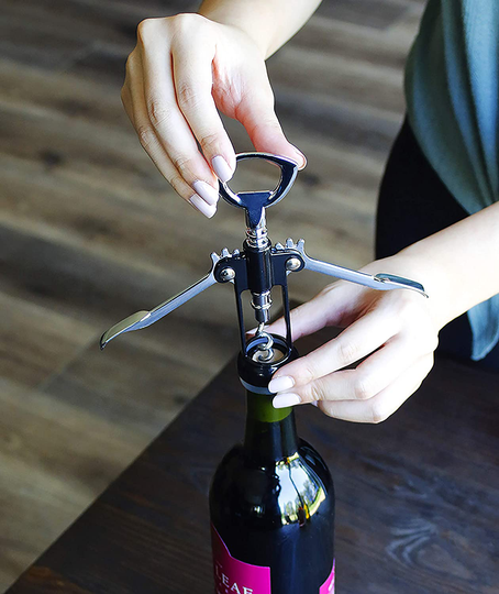 Evriholder Winged Corkscrew, Standard, Silver