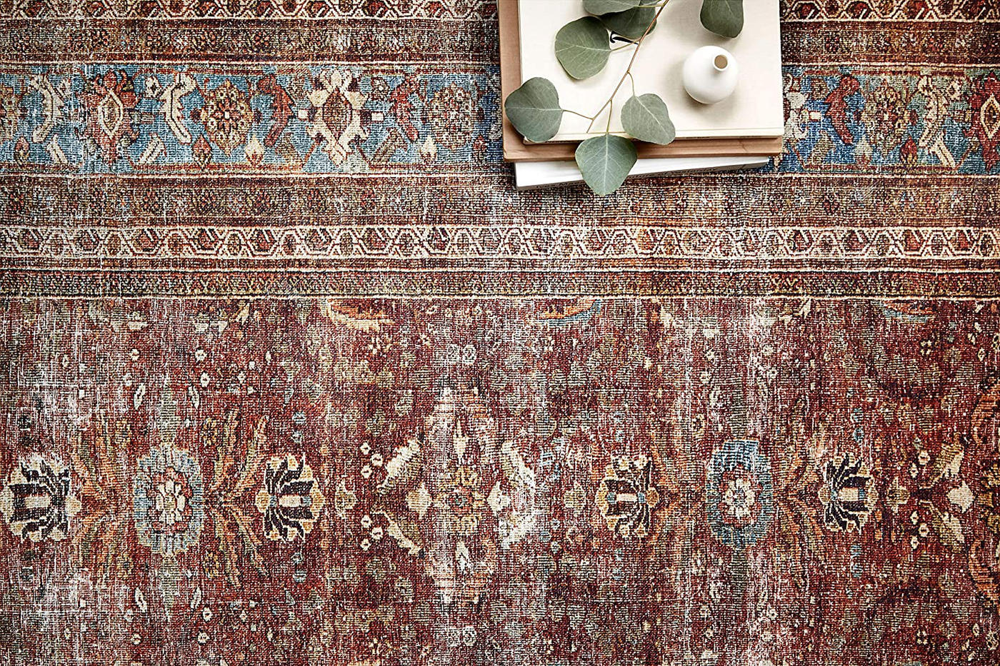 Loloi II Layla LAY-02 Spice Traditional Runner Rug 2'-6" x 7'-6"