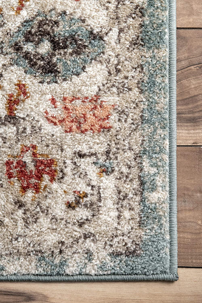 nuLOOM Rose Persian Vintage Area Rug, 6' 7" Square, Beige