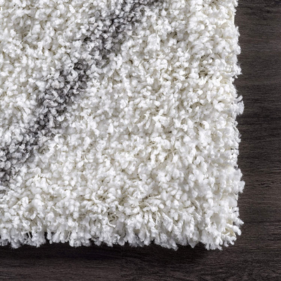 nuLOOM Tess Cozy Soft & Plush Modern Area Rug, 6' Square, White