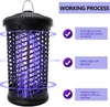 Electric Bug Zapper, Mosquito Zapper Outdoor/Indoor, 4200V Waterproof Fly Insect Trap Repellent, Mosquito Killer for Home, Patio, Backyard